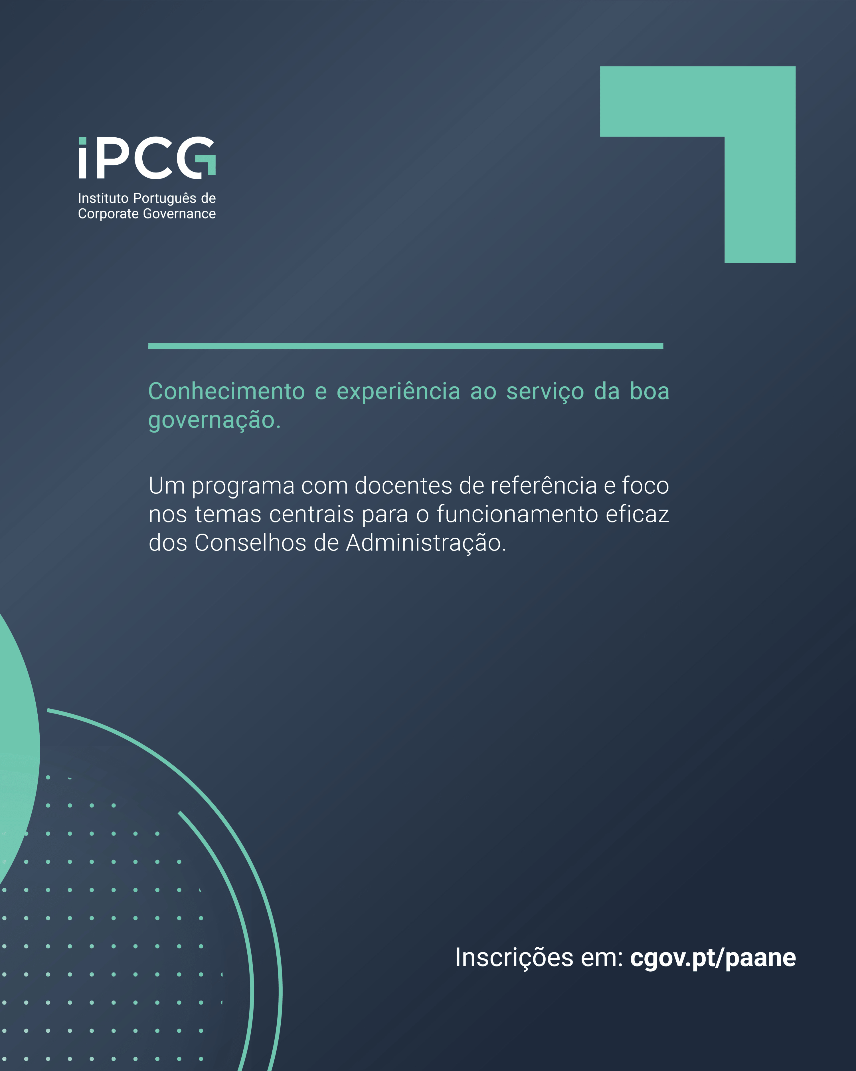 IPCG - Instituto Portugu&ecirc;s de Corporate Governance